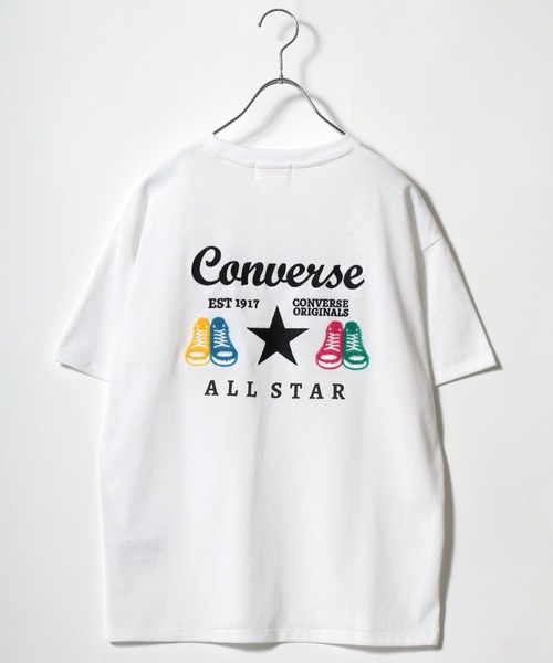 CONVERSE(コンバース)の「CONVERSE(コンバース)ハイカットスニーカーシューズグラフィックTシャツ レディース/刺繍/サガラ刺繍(Tシャツ/カットソー・レディース・ブラック系その他2/ネイビー/オフホワイト/ホワイト系その他3/ホワイト系その他2/ブラック系その他/ホワイト系その他/ブラック/ラベンダー/ピンク/ブラック系その他3・L/M)」の19枚目の写真