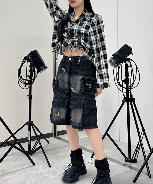 Figments（フィグメンツ）の「マルチカーゴブラストハーフパンツ（その他パンツ・レディース・ブラック・SMALL/MEDIUM/LARGE）」の6枚目の写真