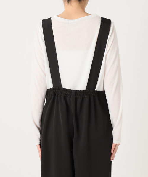 【新品】B.C STOCK＊ウォッシャブル / ディープVリーンサロペット 追加》ウォッシャブル / ディープVリーンサロペット（サロペット