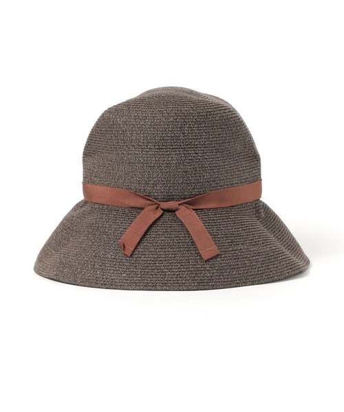 studio CLIP（スタディオクリップ）の「【daily CLIP】odds パッカブルリボンハット（ハット・レディース・ナチュラル/ブラック・FREE）」の3枚目の写真