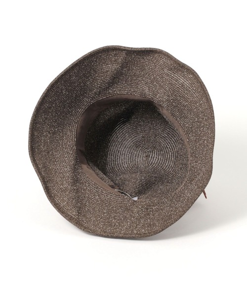 studio CLIP（スタディオクリップ）の「【daily CLIP】odds パッカブルリボンハット（ハット・レディース・ナチュラル/ブラック・FREE）」の6枚目の写真