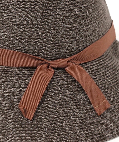 studio CLIP（スタディオクリップ）の「【daily CLIP】odds パッカブルリボンハット（ハット・レディース・ナチュラル/ブラック・FREE）」の9枚目の写真