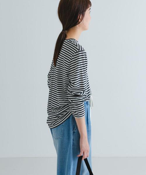 URBAN RESEARCH(アーバンリサーチ)の「テンセルコットンボーダーカットソー(Tシャツ/カットソー・レディース・その他1/その他2・FREE)」の5枚目の写真