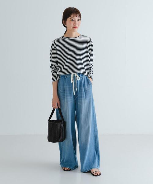 URBAN RESEARCH(アーバンリサーチ)の「テンセルコットンボーダーカットソー(Tシャツ/カットソー・レディース・その他1/その他2・FREE)」の9枚目の写真