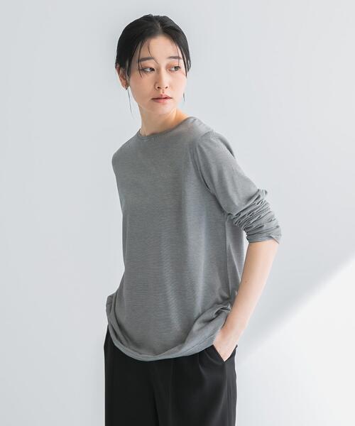 URBAN RESEARCH(アーバンリサーチ)の「テンセルコットンボーダーカットソー(Tシャツ/カットソー・レディース・その他1/その他2・FREE)」の16枚目の写真