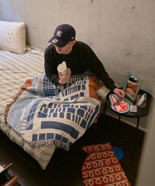 BIRTHDAY BAR（バースデイバー）の「【インフルエンサーtakahashi企画】Bldg. throwket　ビルディングスローケット（ブランケット・レディース・ブルー系その他・0）」の11枚目の写真