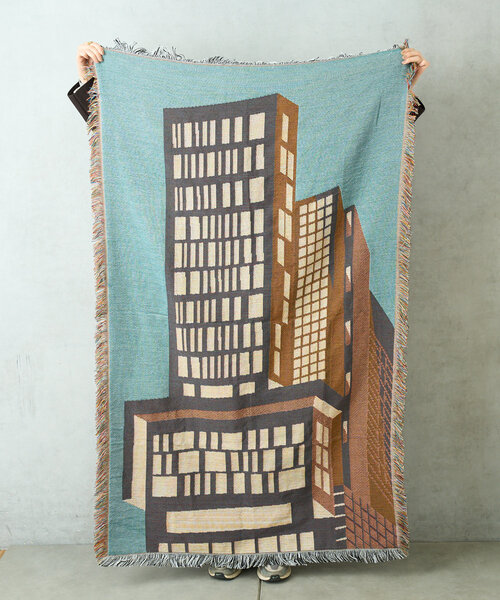 BIRTHDAY BAR（バースデイバー）の「【インフルエンサーtakahashi企画】Bldg. throwket　ビルディングスローケット（ブランケット・レディース・ブルー系その他・0）」の15枚目の写真