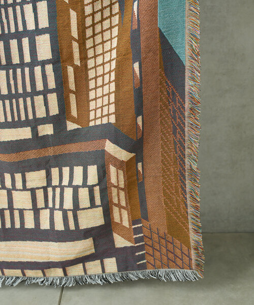 BIRTHDAY BAR（バースデイバー）の「【インフルエンサーtakahashi企画】Bldg. throwket　ビルディングスローケット（ブランケット・レディース・ブルー系その他・0）」の3枚目の写真