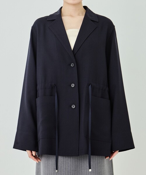 PUBLIC TOKYO ウールジョーゼットリラックスジャケット PUBLIC TOKYO（パブリックトウキョウ）の「ウールジョーゼット