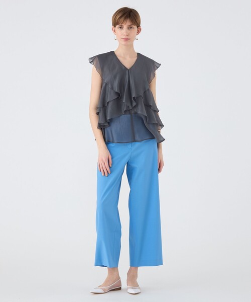 BALLSEY(ボールジィ)の「ライトスラブグログラン セミワイドパンツ(その他パンツ・レディース・ホワイト/ネイビー/ピンク/ライトブルー・34/36/38/32)」の17枚目の写真