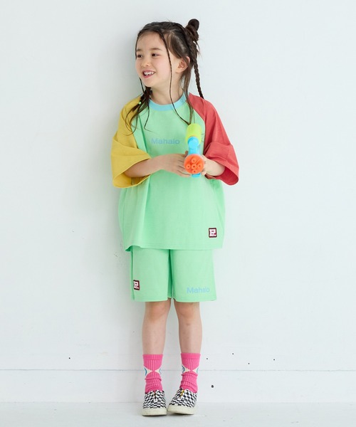 Life Support Products（ライフサポートプロダクツ）の「【水陸両用】配色ポケットショーツ/セットアップ可能（その他パンツ・キッズ・アイボリー/チャコール/レッド/ライトグリーン・90/95/100/110/120/130/140/150/80）」の5枚目の写真