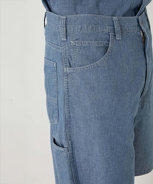 BLUE BLUE(ブルーブルー)の「オリジナルシャンブレー フェード ストリングショーツ(その他パンツ・メンズ・ブルー・SMALL/MEDIUM/LARGE/X-LARGE)」の6枚目の写真