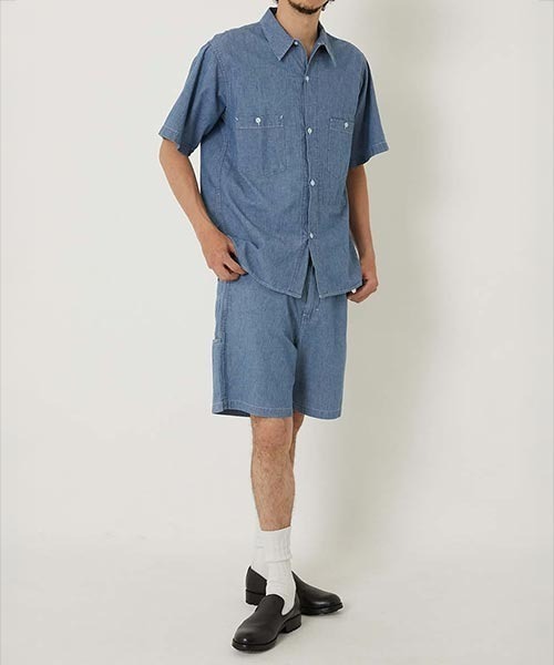 BLUE BLUE(ブルーブルー)の「オリジナルシャンブレー フェード ストリングショーツ(その他パンツ・メンズ・ブルー・SMALL/MEDIUM/LARGE/X-LARGE)」の8枚目の写真