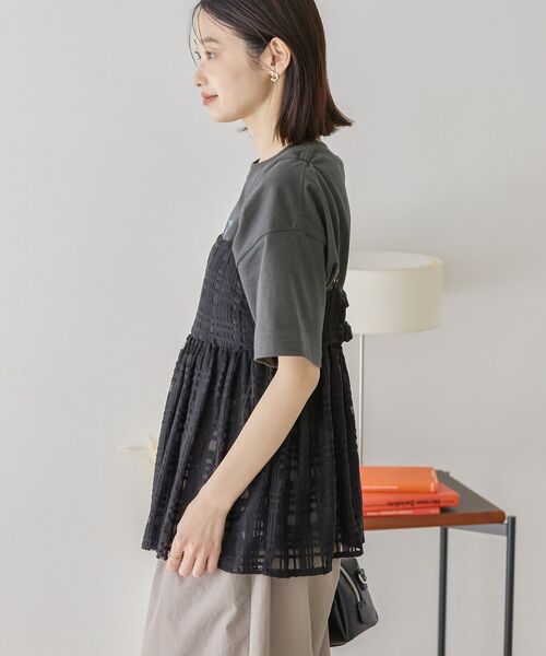 AMERICAN HOLIC(アメリカンホリック)の「チェックレースオーバーキャミソール(キャミソール・レディース・その他6/アイボリー/ブラック・L/M)」の22枚目の写真