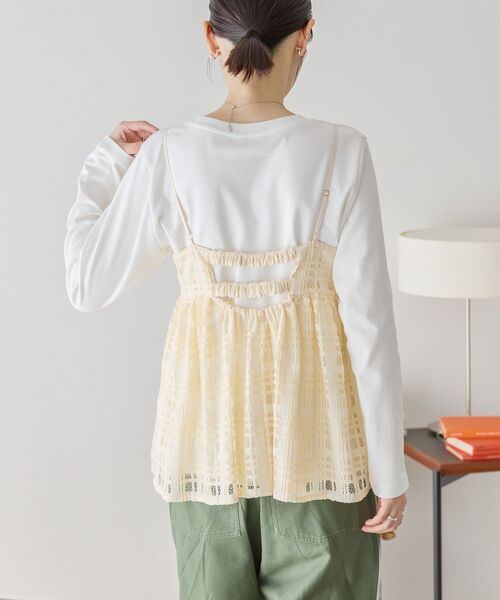 AMERICAN HOLIC(アメリカンホリック)の「チェックレースオーバーキャミソール(キャミソール・レディース・その他6/アイボリー/ブラック・L/M)」の20枚目の写真