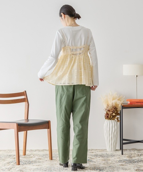 AMERICAN HOLIC(アメリカンホリック)の「チェックレースオーバーキャミソール(キャミソール・レディース・その他6/アイボリー/ブラック・L/M)」の12枚目の写真