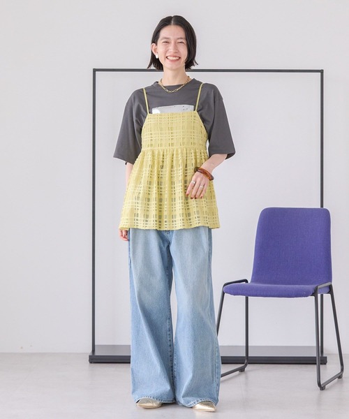 AMERICAN HOLIC(アメリカンホリック)の「チェックレースオーバーキャミソール(キャミソール・レディース・その他6/アイボリー/ブラック・L/M)」の16枚目の写真