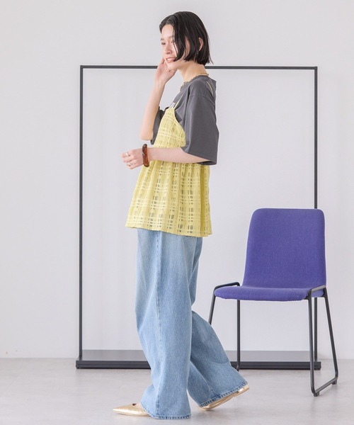 AMERICAN HOLIC(アメリカンホリック)の「チェックレースオーバーキャミソール(キャミソール・レディース・その他6/アイボリー/ブラック・L/M)」の17枚目の写真