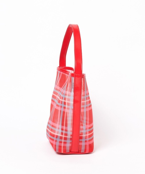 LOWRYS FARM(ローリーズファーム)の「シアーチェックトートBAG 323505(トートバッグ・レディース・ブルー/レッド・FREE)」の5枚目の写真
