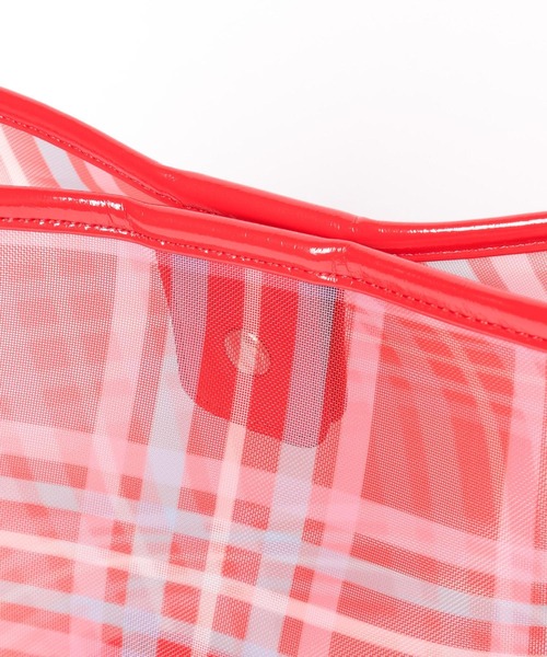 LOWRYS FARM(ローリーズファーム)の「シアーチェックトートBAG 323505(トートバッグ・レディース・ブルー/レッド・FREE)」の7枚目の写真