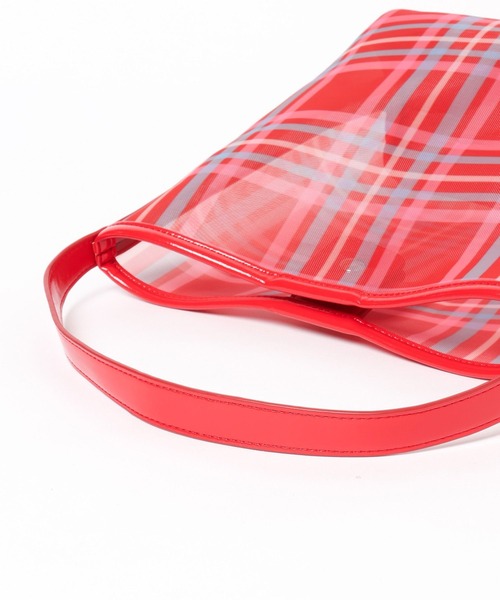 LOWRYS FARM(ローリーズファーム)の「シアーチェックトートBAG 323505(トートバッグ・レディース・ブルー/レッド・FREE)」の11枚目の写真