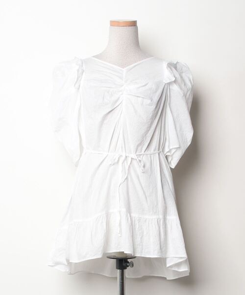 LANVIN - coco 未使用品 ランバンスポール LANVIN SPORT レディース チュニック 38(M) 白×グレー 長袖ハイネック 裏微起毛 未使用 LANVIN チュニック LANVIN - coco 未使用品 ランバン