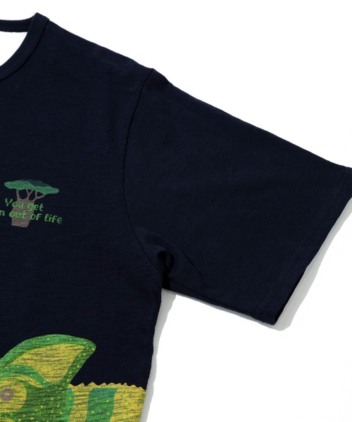 go slow caravan（ゴースローキャラバン）の「ESPACE VERT/エスパスヴェール　カメレオンプリント S/S TEE（Tシャツ/カットソー・メンズ・ホワイト/サックスブルー・X-LARGE/LARGE/MEDIUM）」の5枚目の写真