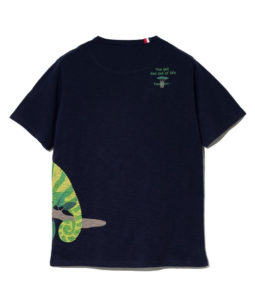 go slow caravan（ゴースローキャラバン）の「ESPACE VERT/エスパスヴェール　カメレオンプリント S/S TEE（Tシャツ/カットソー・メンズ・ホワイト/サックスブルー・X-LARGE/LARGE/MEDIUM）」の10枚目の写真
