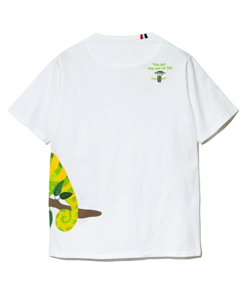 go slow caravan（ゴースローキャラバン）の「ESPACE VERT/エスパスヴェール　カメレオンプリント S/S TEE（Tシャツ/カットソー・メンズ・ホワイト/サックスブルー・X-LARGE/LARGE/MEDIUM）」の13枚目の写真