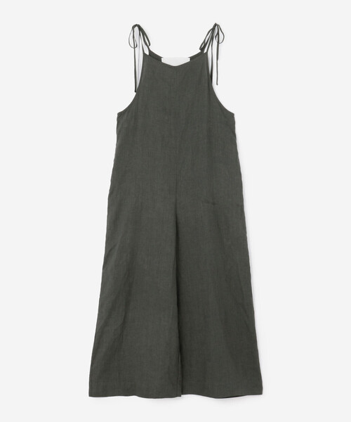 美品　TICCA　ティッカ　麻オーバーオール　リネンサロペット　オールインワン TICCA | リネン キャミソールコンビネゾン WOMEN（サロペット