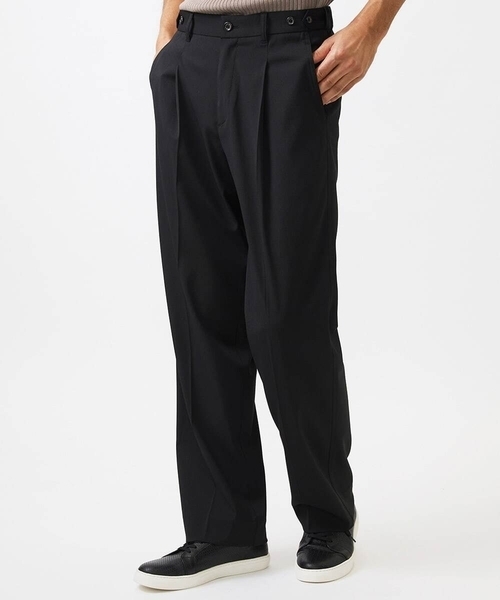 MICHEL KLEIN HOMME (ミッシェルクランオム)の「リラックスワイドパンツ(その他パンツ・メンズ・ブラック/ライトグレー・MEDIUM/LARGE/X-LARGE)」の1枚目の写真