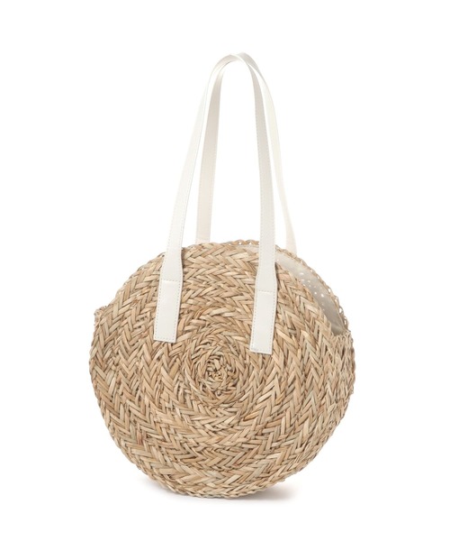 LEPSIM（レプシィム）の「水草ラウンドバッグ　322113（ショルダーバッグ・レディース・ブラック/オフホワイト・ONE SIZE）」の9枚目の写真