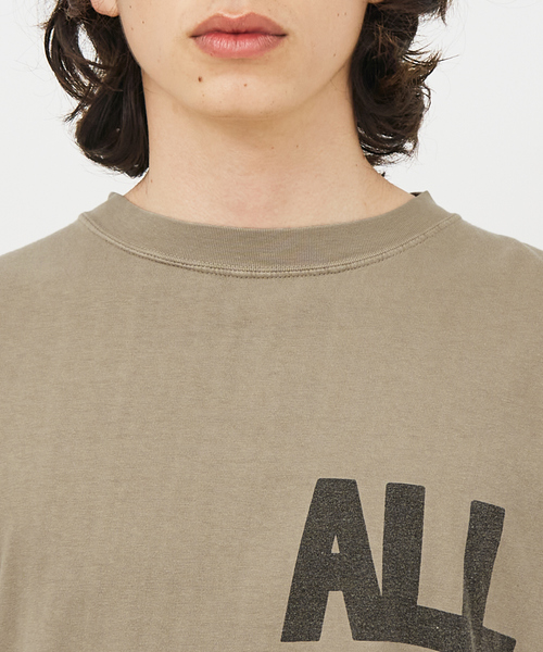 REMI RELIEF(レミレリーフ)の「【REMI RELIEF / レミ レリーフ】FRONT/BACK MESSAGE BIGTシャツシリーズ/ユニセックス(Tシャツ/カットソー・メンズ・ブラック/オフホワイト/グレイッシュベージュ・M/L/XL)」の19枚目の写真