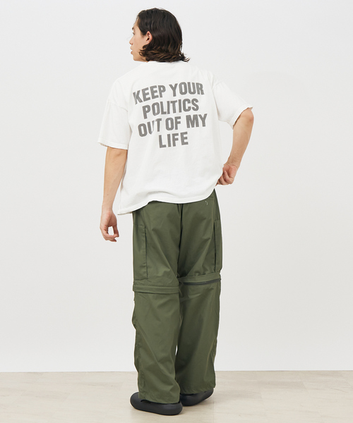 REMI RELIEF フロントメッセージTシャツ REMI RELIEF / レミ レリーフ】FRONT/BACK MESSAGE BIGTシャツ