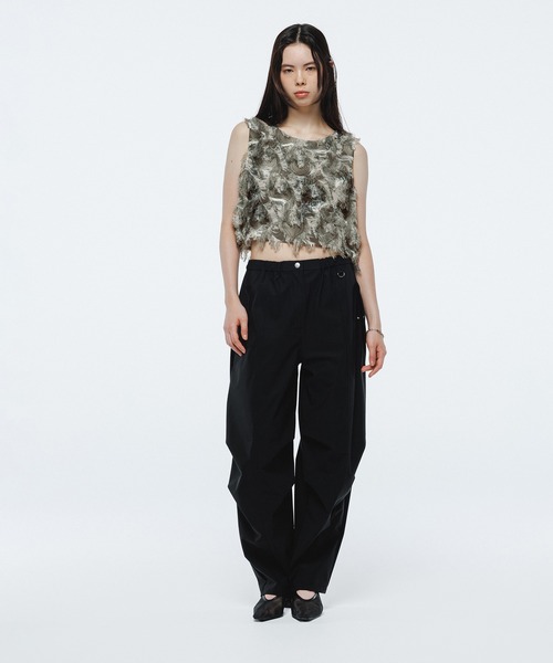 フリンジプリントトップス（Tシャツ/カットソー）｜ADAM ET ROPE