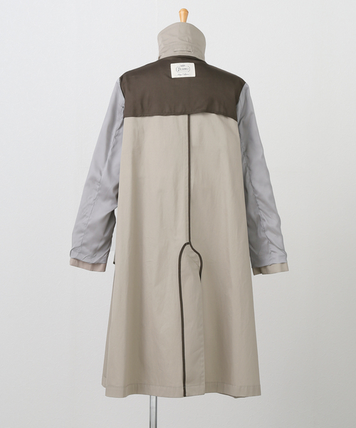 Herno ライトグレー フード付きトレンチコート