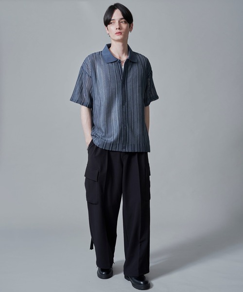 BROWNY（ブラウニー）の「BROWNY/【2点セット】アンサンブルシアーシャツ（アンサンブル・メンズ・ブラック/ダークネイビー/ベージュ・MEDIUM/LARGE）」の18枚目の写真