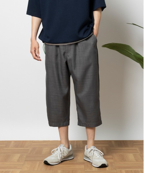 Right-on（ライトオン）の「【UNITED AVIATION】テックリネン８分イージー（その他パンツ・メンズ・ブラック/ダークグレー・M/L/XL/S）」の2枚目の写真