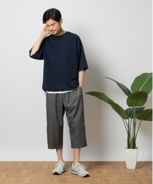 Right-on（ライトオン）の「【UNITED AVIATION】テックリネン８分イージー（その他パンツ・メンズ・ブラック/ダークグレー・M/L/XL/S）」の3枚目の写真