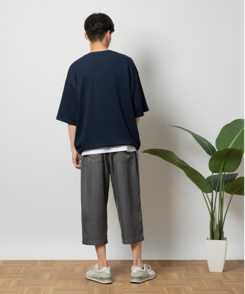 Right-on（ライトオン）の「【UNITED AVIATION】テックリネン８分イージー（その他パンツ・メンズ・ブラック/ダークグレー・M/L/XL/S）」の4枚目の写真