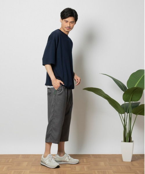 Right-on（ライトオン）の「【UNITED AVIATION】テックリネン８分イージー（その他パンツ・メンズ・ブラック/ダークグレー・M/L/XL/S）」の5枚目の写真