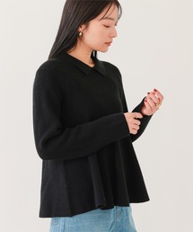 UR'S | 襟付きペプラムニット(ニット/セーター)