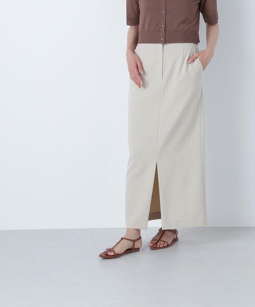 NATURAL BEAUTY BASIC（ナチュラルビューティーベーシック）の「◇フロントスリットナロースカート（スカート・レディース・ブラック/ベージュ/ブラウン・SMALL/MEDIUM/P/S）」の15枚目の写真