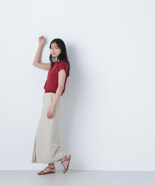 NATURAL BEAUTY BASIC（ナチュラルビューティーベーシック）の「◇フロントスリットナロースカート（スカート・レディース・ブラック/ベージュ/ブラウン・SMALL/MEDIUM/P/S）」の17枚目の写真