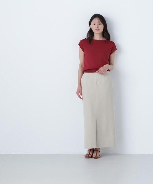 NATURAL BEAUTY BASIC（ナチュラルビューティーベーシック）の「◇フロントスリットナロースカート（スカート・レディース・ブラック/ベージュ/ブラウン・SMALL/MEDIUM/P/S）」の18枚目の写真