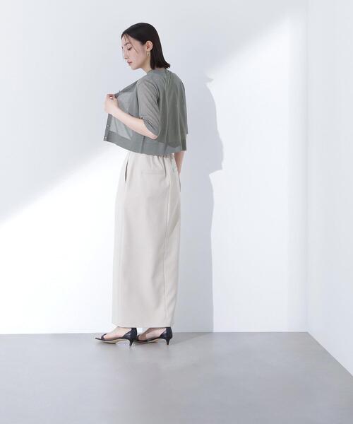 NATURAL BEAUTY BASIC（ナチュラルビューティーベーシック）の「◇フロントスリットナロースカート（スカート・レディース・ブラック/ベージュ/ブラウン・SMALL/MEDIUM/P/S）」の20枚目の写真