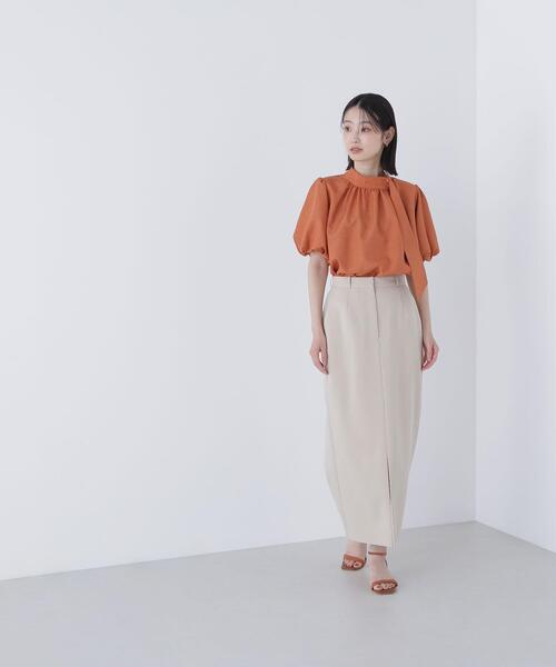 NATURAL BEAUTY BASIC（ナチュラルビューティーベーシック）の「◇フロントスリットナロースカート（スカート・レディース・ブラック/ベージュ/ブラウン・SMALL/MEDIUM/P/S）」の21枚目の写真
