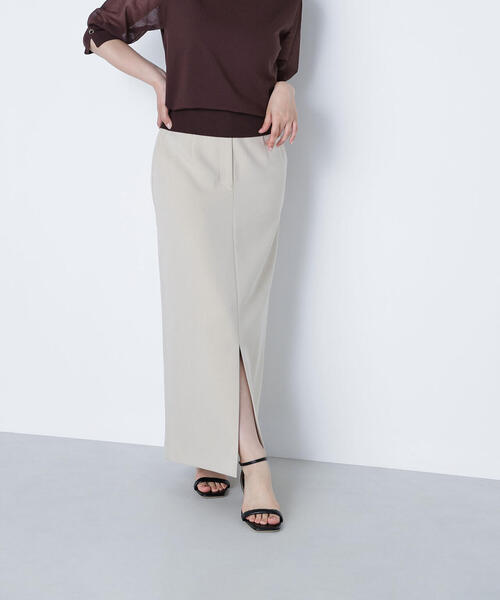 NATURAL BEAUTY BASIC（ナチュラルビューティーベーシック）の「◇フロントスリットナロースカート（スカート・レディース・ブラック/ベージュ/ブラウン・SMALL/MEDIUM/P/S）」の16枚目の写真