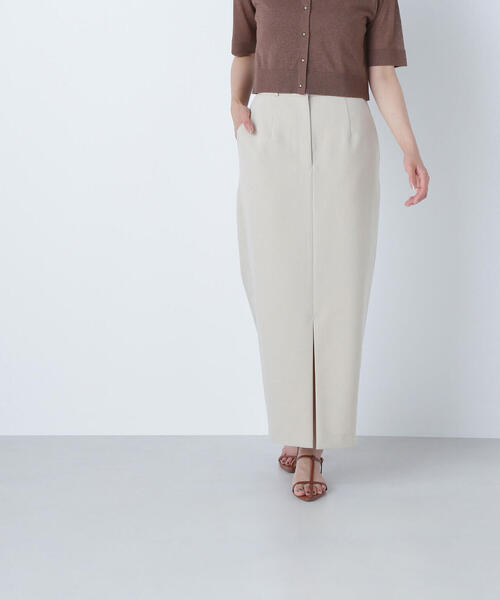 NATURAL BEAUTY BASIC（ナチュラルビューティーベーシック）の「◇フロントスリットナロースカート（スカート・レディース・ブラック/ベージュ/ブラウン・SMALL/MEDIUM/P/S）」の17枚目の写真