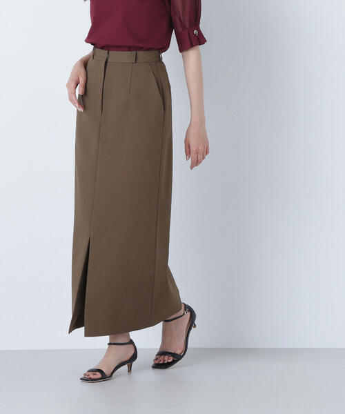 NATURAL BEAUTY BASIC（ナチュラルビューティーベーシック）の「◇フロントスリットナロースカート（スカート・レディース・ブラック/ベージュ/ブラウン・SMALL/MEDIUM/P/S）」の19枚目の写真